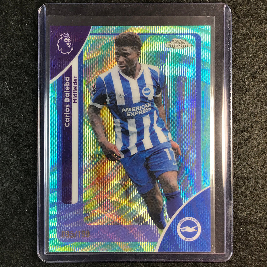 2026 Topps Chrome Premier League EPL CARLOS BALEBA Aqua Wave 95/199 #46