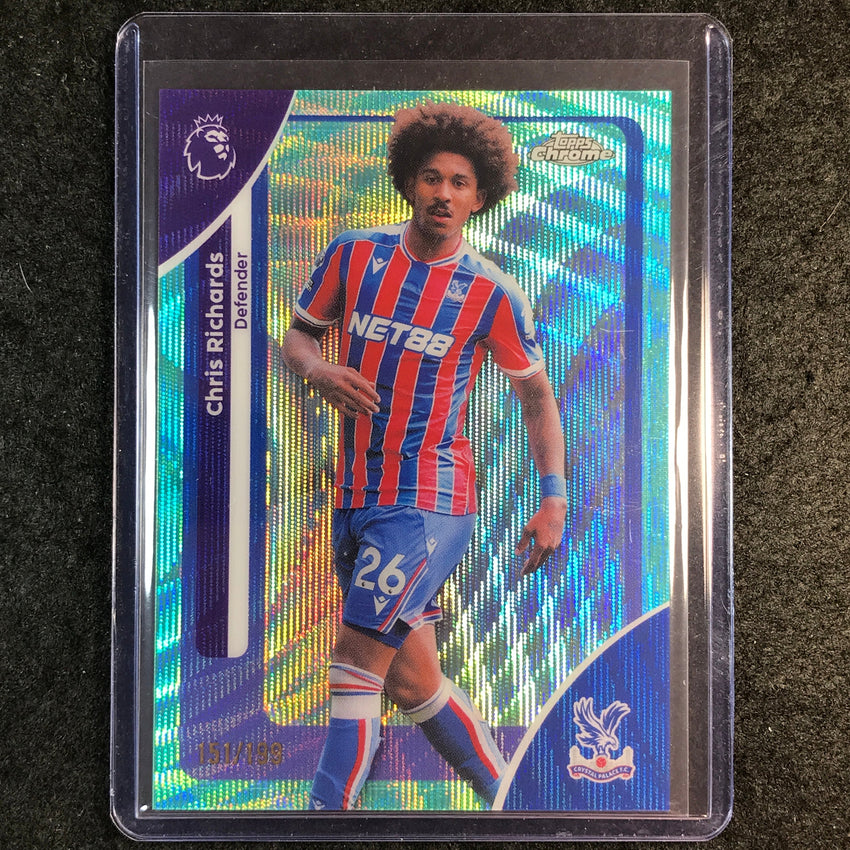 2026 Topps Chrome Premier League EPL CHRIS RICHARDS Aqua Wave 151/199 #76
