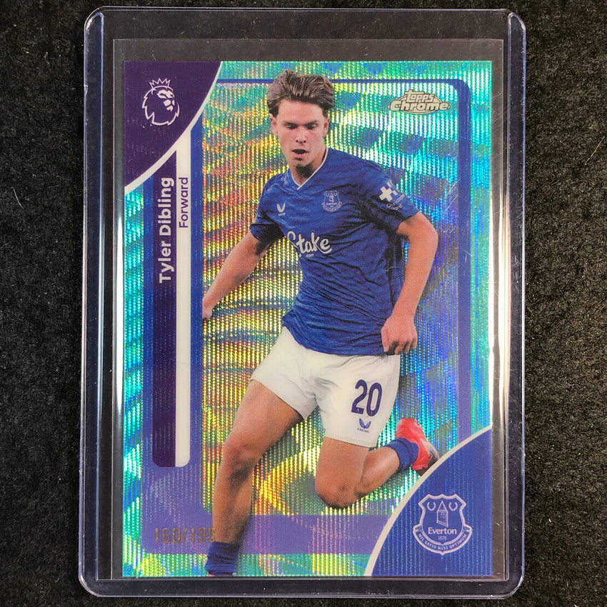 2026 Topps Chrome Premier League EPL TYLER DIBLING Aqua Wave 160/199 #88