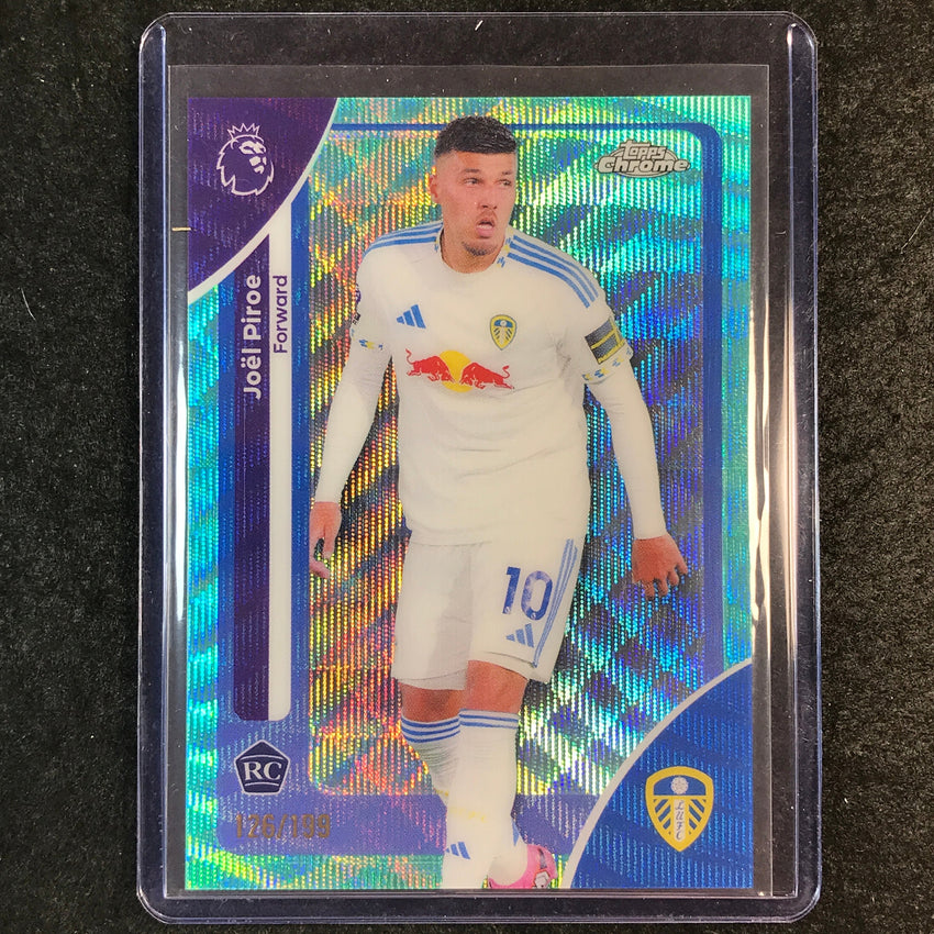 2026 Topps Chrome Premier League EPL JOEL PIROE Rookie Aqua Wave 126/199 #109