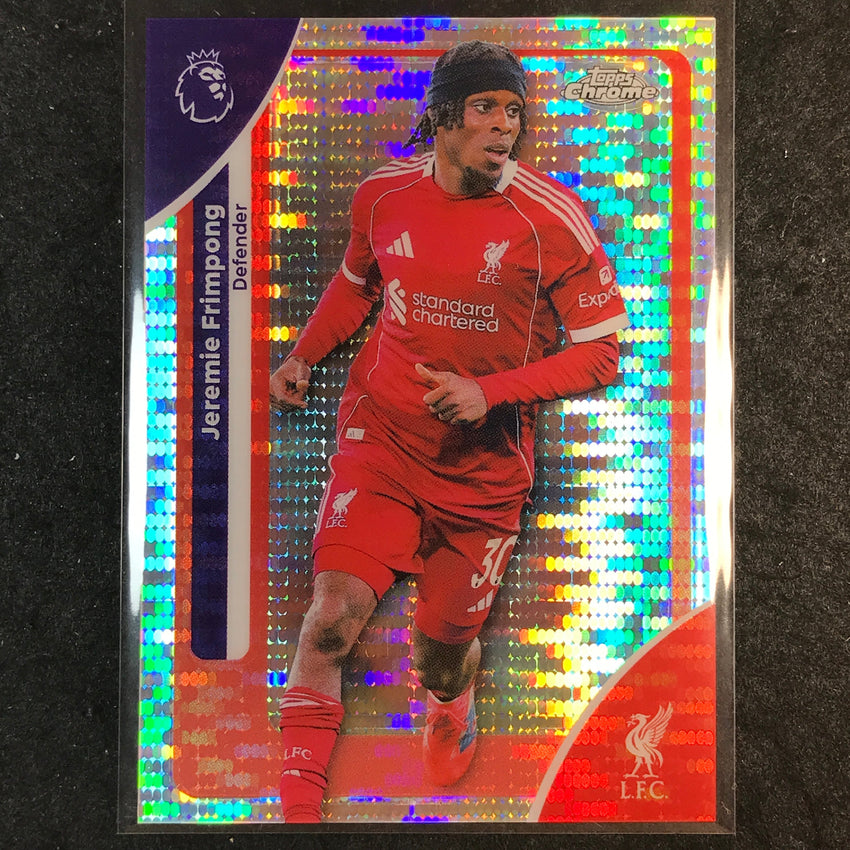 2026 Topps Chrome Premier League EPL JEREMIE FRIMPONG Base Pulsar #114