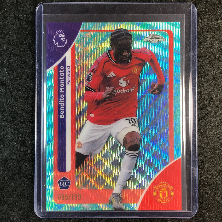 2026 Topps Chrome Premier League EPL BENDITO MANTATO Rookie Aqua Wave 85/199