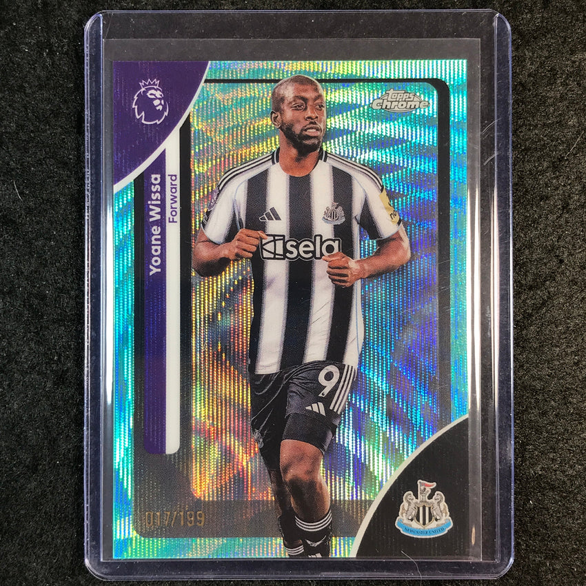 2026 Topps Chrome Premier League EPL YOANE WISSA Aqua Wave 17/199 #141