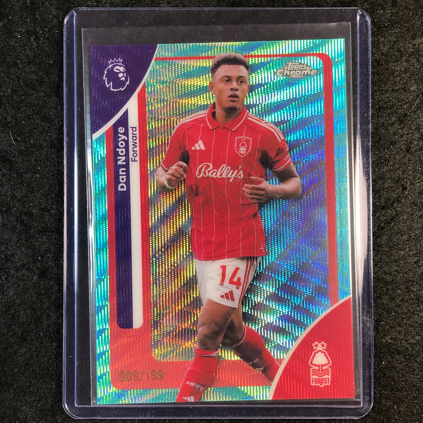2026 Topps Chrome Premier League EPL DAN NDOYE Aqua Wave 9/199 #153