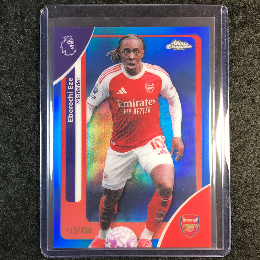 2026 Topps Chrome Premier League EPL EBERECHI EZE Blue 115/150 #11