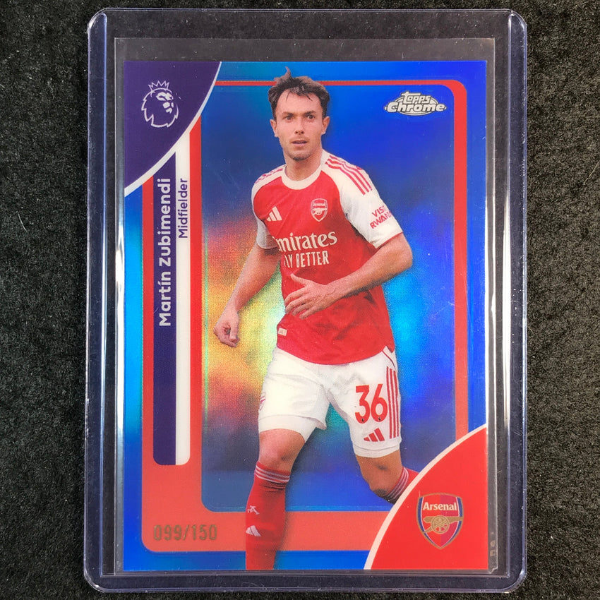 2026 Topps Chrome Premier League EPL MARTIN ZUBIMENDI Blue 99/150 #18