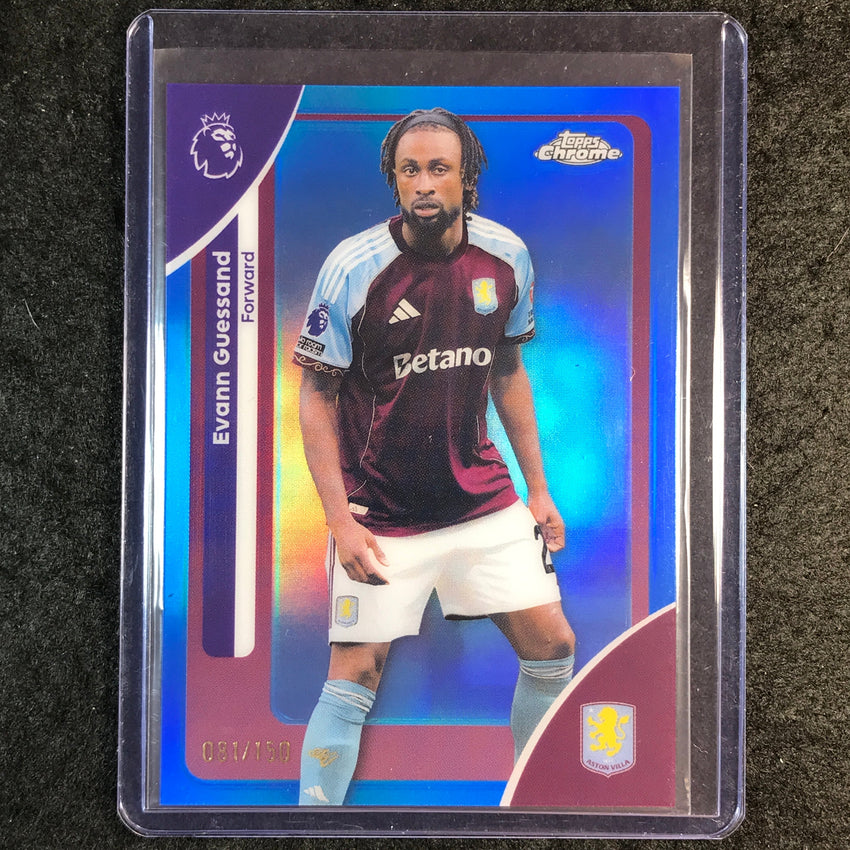 2026 Topps Chrome Premier League EPL EVANN GUESSAND Blue 81/150 #28