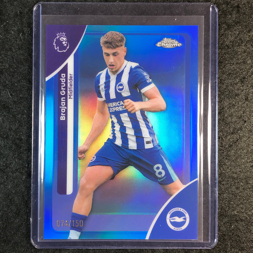 2026 Topps Chrome Premier League EPL BRAJAN GRUDA Blue 74/150 #41