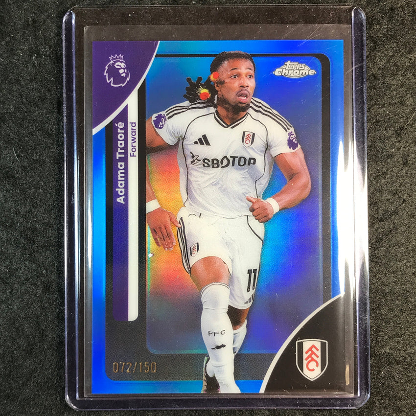 2026 Topps Chrome Premier League EPL ADAMA TRAORE Blue 72/150 #96