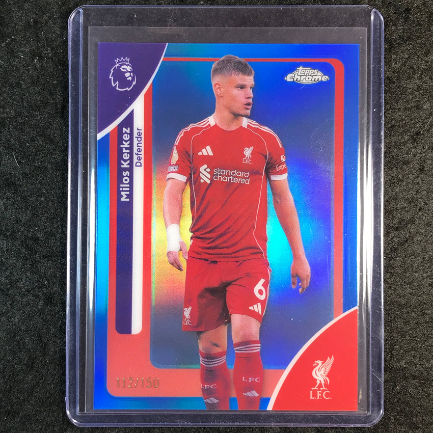 2026 Topps Chrome Premier League EPL MILOS KERKEZ Blue 112/150 #111