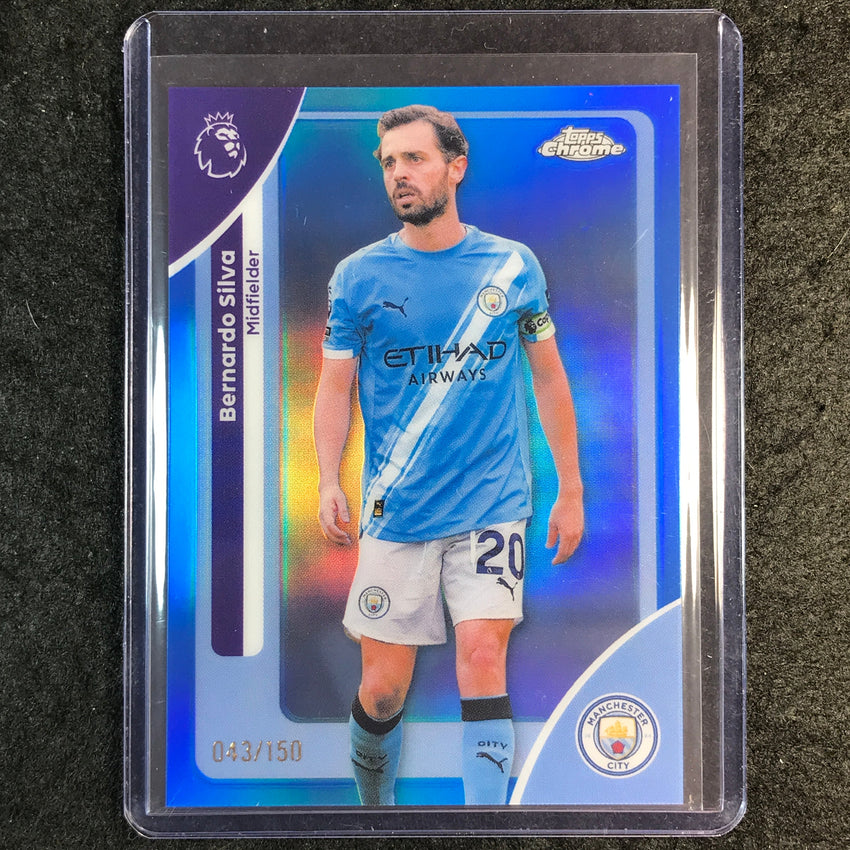 2026 Topps Chrome Premier League EPL BERNARDO SILVA Blue 43/150 #123
