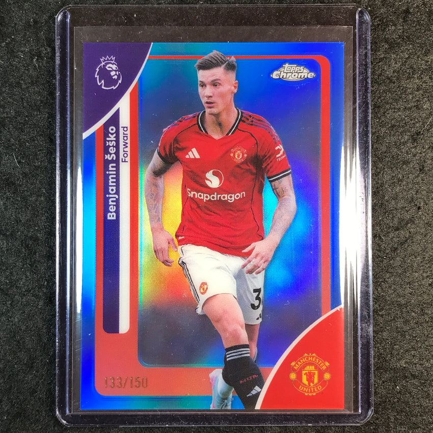 2026 Topps Chrome Premier League EPL BENJAMIN SESKO Blue 133/150 #137