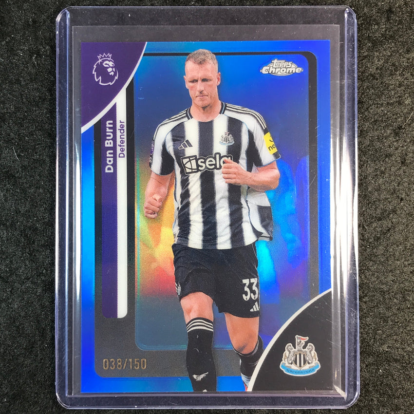 2026 Topps Chrome Premier League EPL DAN BURN Blue 38/150 #142