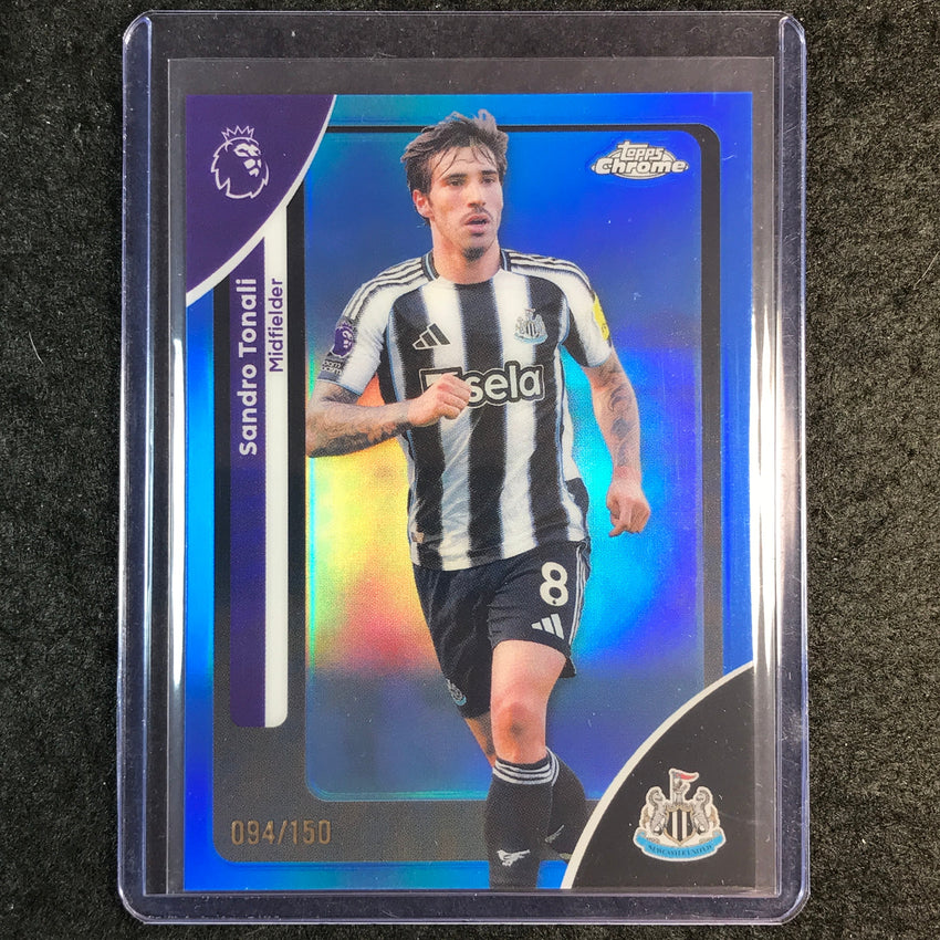 2026 Topps Chrome Premier League EPL SANDRO TONALI Blue 94/150 #147