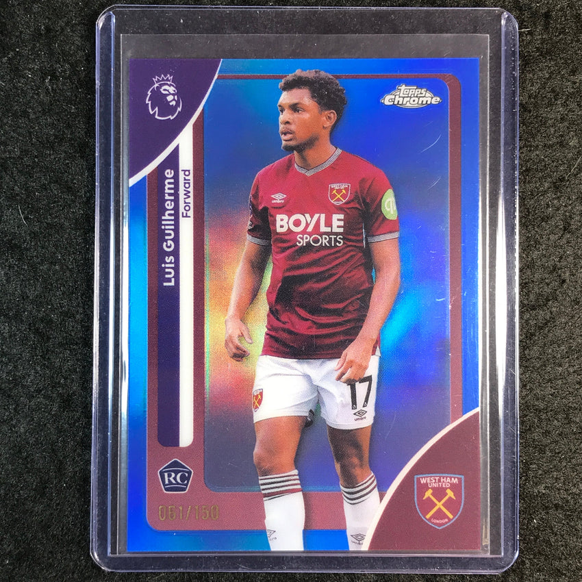 2026 Topps Chrome Premier League EPL LUIS GUILHERME Rookie Blue 61/150 #185