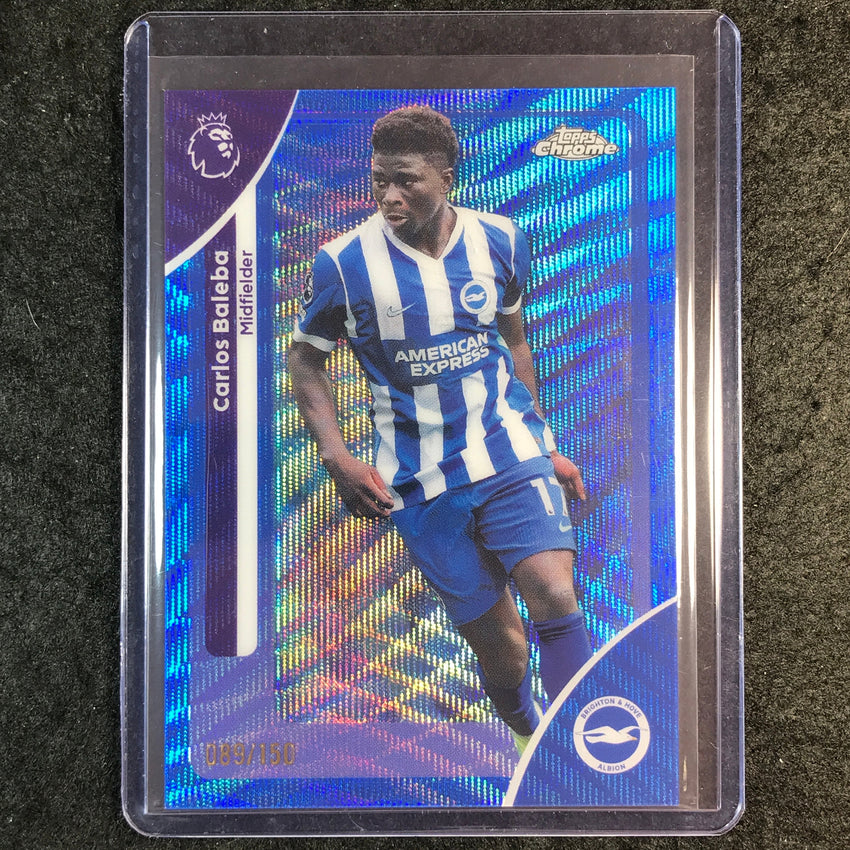 2026 Topps Chrome Premier League EPL CARLOS BALEBA Blue Wave 89/150 #46