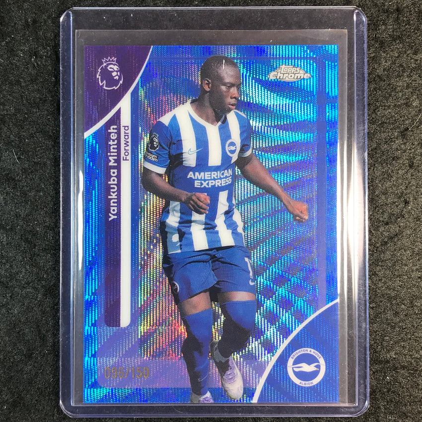 2026 Topps Chrome Premier League EPL YAKUBA MINTEH Blue Wave 96/150 #47
