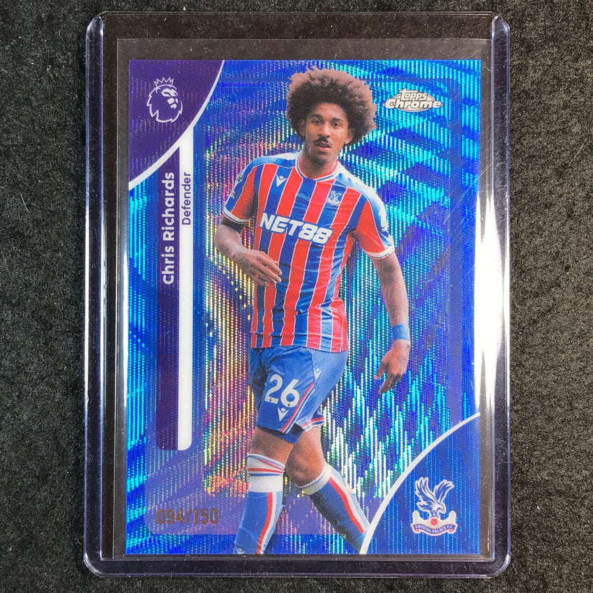 2026 Topps Chrome Premier League EPL CHRIS RICHARDS Blue Wave 94/150 #76