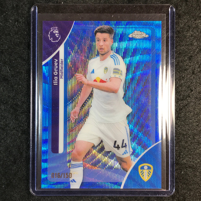 2026 Topps Chrome Premier League EPL ILIA GRUEV Blue Wave 16/150 #101