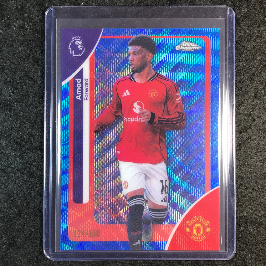 2026 Topps Chrome Premier League EPL AMAD Blue Wave 124/150 #136