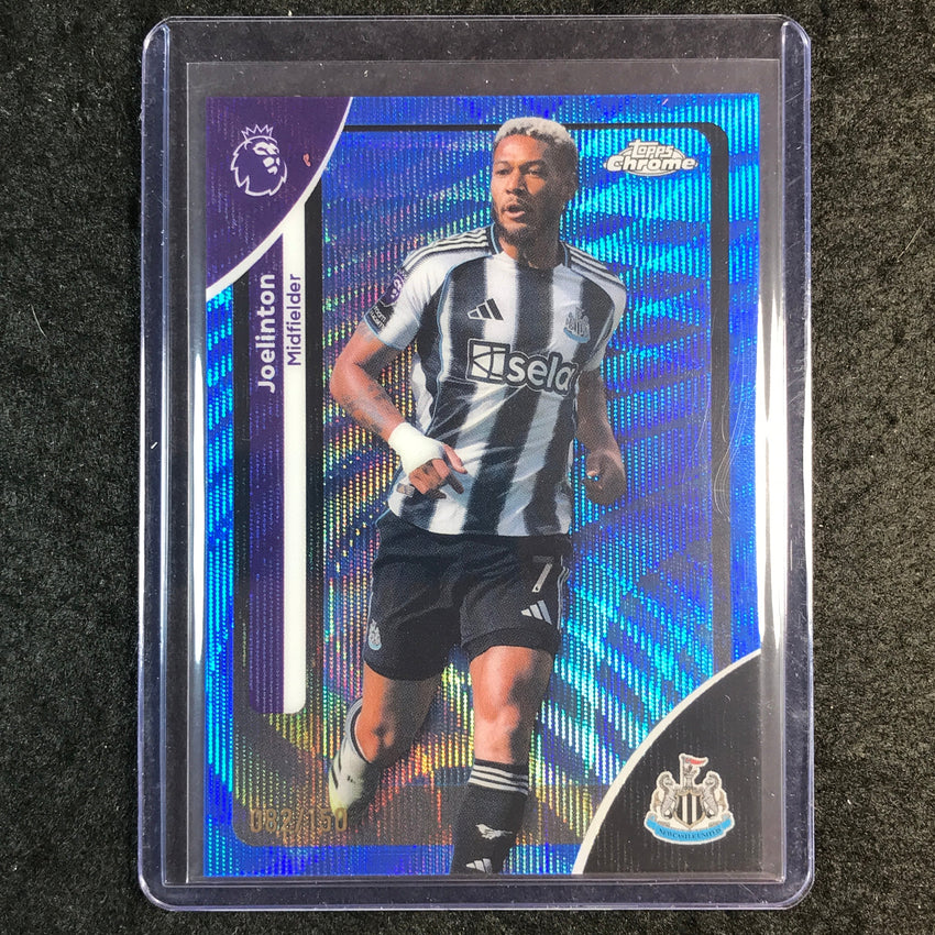 2026 Topps Chrome Premier League EPL JOELINTON Blue Wave 82/150 #146