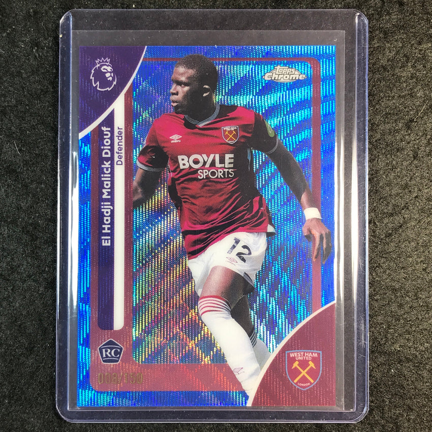 2026 Topps Chrome Premier League EL HADJI MALICK DIOUF Rookie Blue Wave 8/150