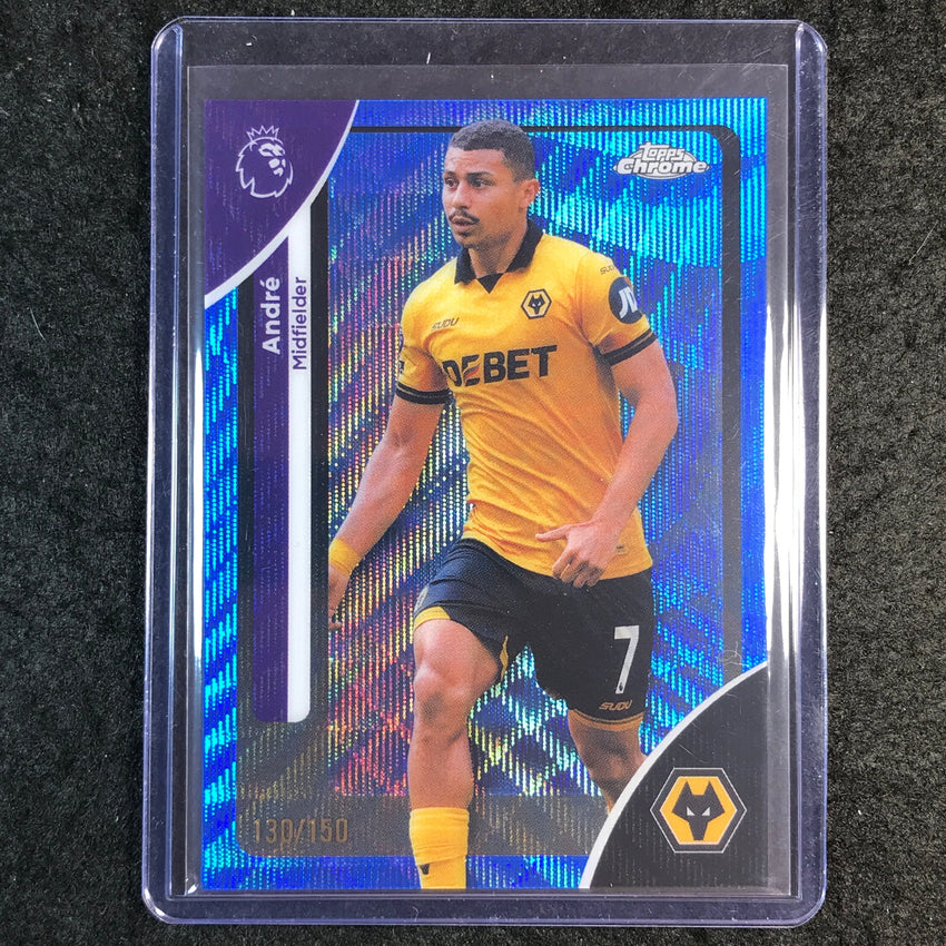 2026 Topps Chrome Premier League EPL ANDRE Blue Wave 130/150 #192