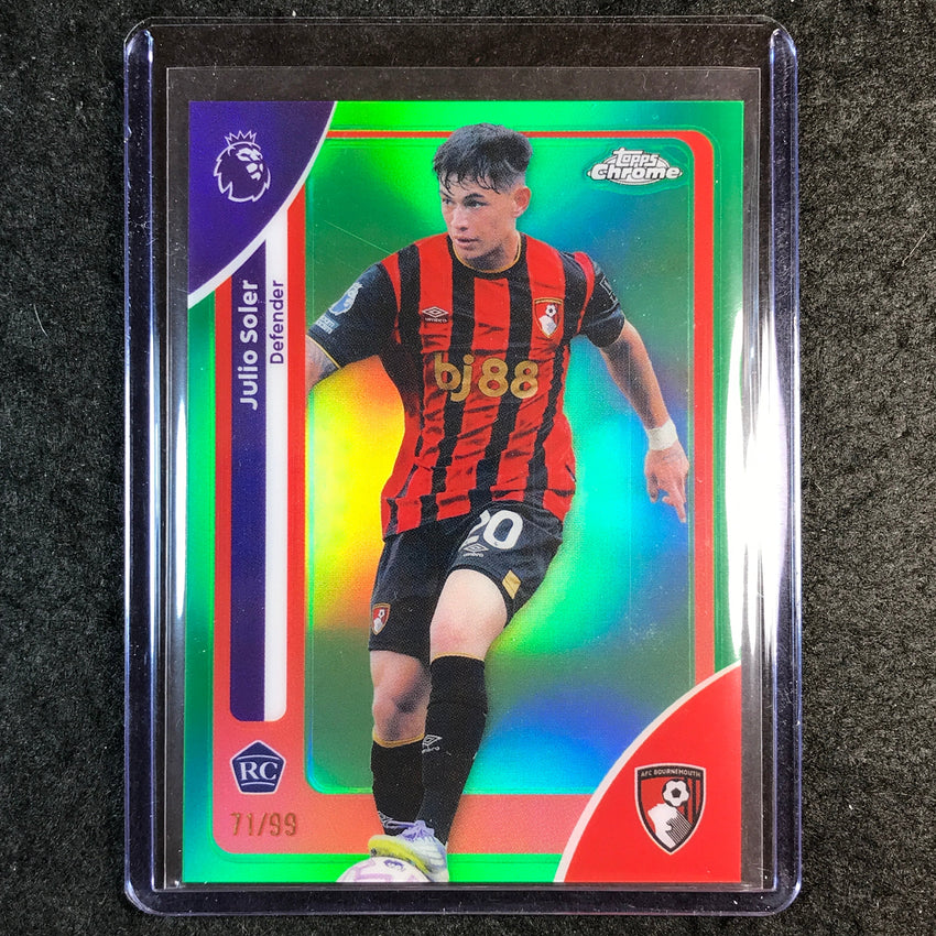 2026 Topps Chrome Premier League EPL JULIO SOLER Rookie Green 71/99 #5