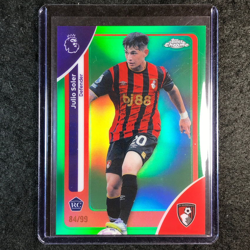 2026 Topps Chrome Premier League EPL JULIO SOLER Rookie Green 84/99 #5