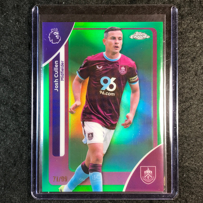 2026 Topps Chrome Premier League EPL JOSH CULLEN Green 71/99 #56