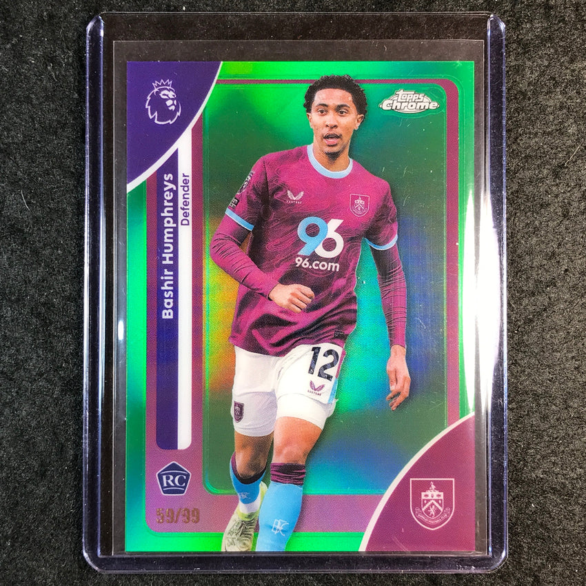 2026 Topps Chrome Premier League EPL BASHIR HUMPHREYS Rookie Green 59/99 #58