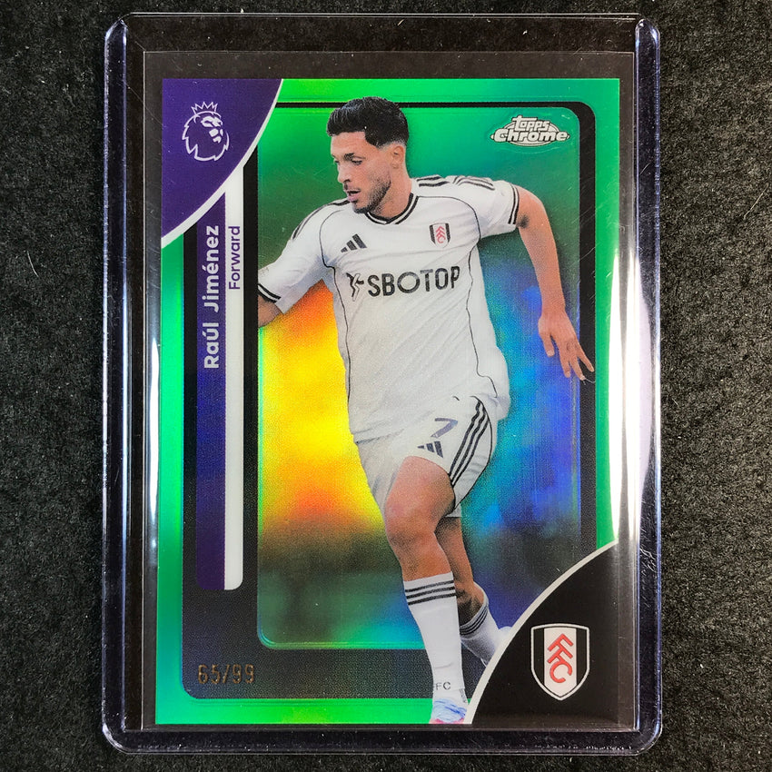 2026 Topps Chrome Premier League EPL RAUL JIMENEZ Green 65/99 #93