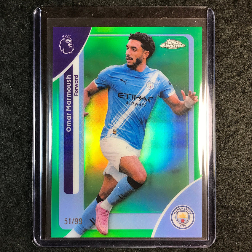 2026 Topps Chrome Premier League EPL OMAR MARMOUSH Green 51/99 #121