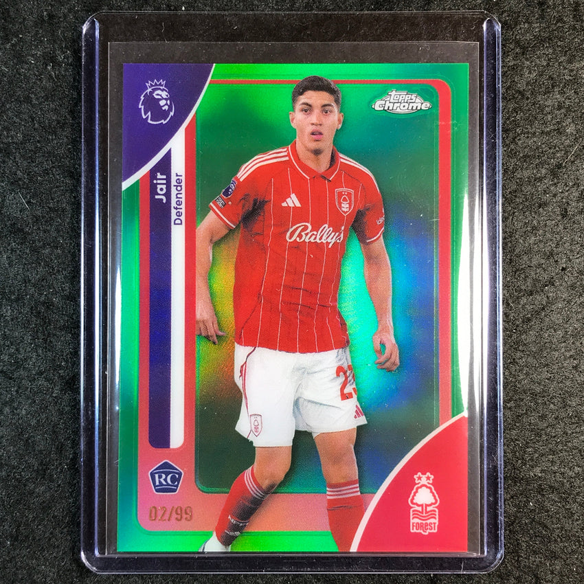 2026 Topps Chrome Premier League EPL JAIR Rookie Green 2/99 #159