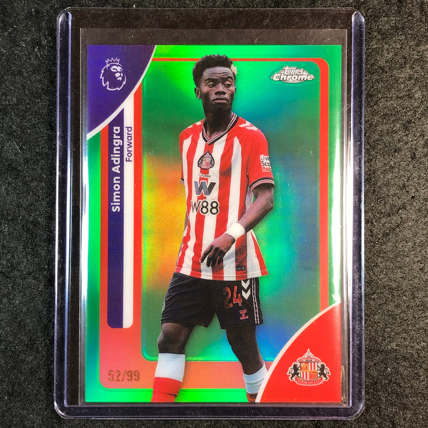 2026 Topps Chrome Premier League EPL SIMON ADINGRA Green 52/99 #168