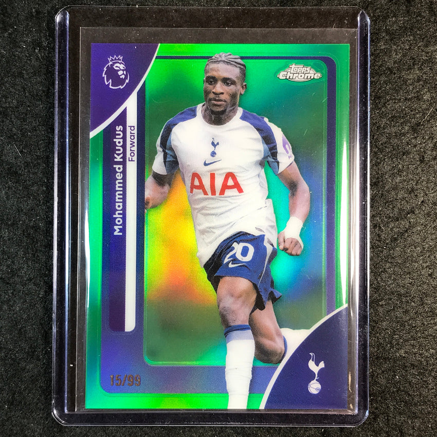 2026 Topps Chrome Premier League EPL MOHAMMED KUDUS Green 15/99 #176