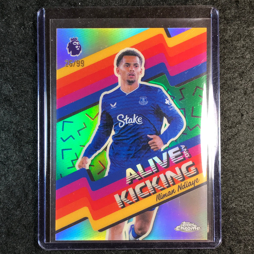 2026 Topps Chrome Premier League EPL ILIMAN NDIAYE Alive and Kicking Green 26/99