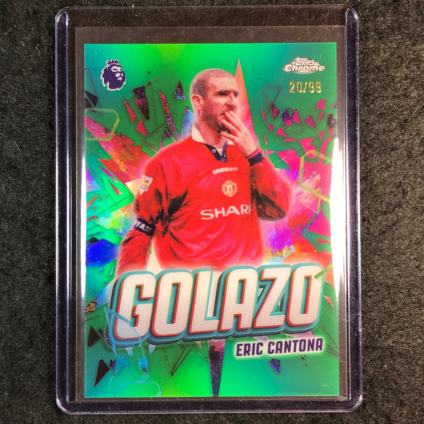 2026 Topps Chrome Premier League EPL ERIC CANTONA Golazo Green 20/99 #7