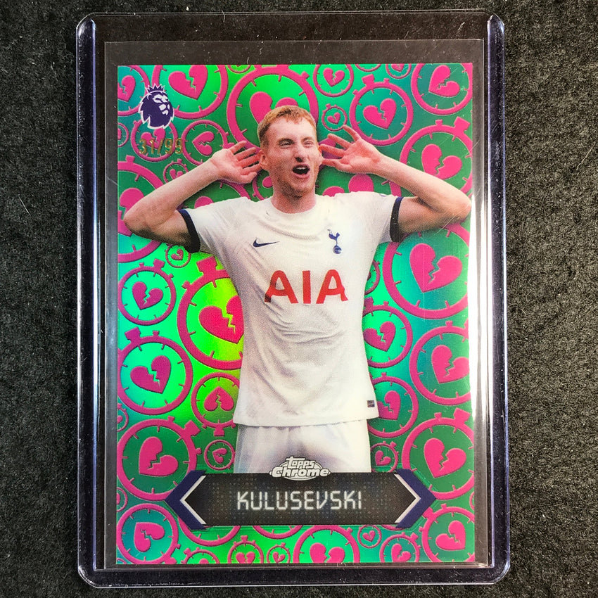 2026 Topps Chrome Premier League DEJAN KULUSEVSKI Heartbreaker Green 31/99 #20