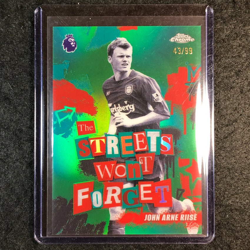 2026 Topps Chrome Premier League JOHN ARNE RIISE Won't Forget Green 43/99