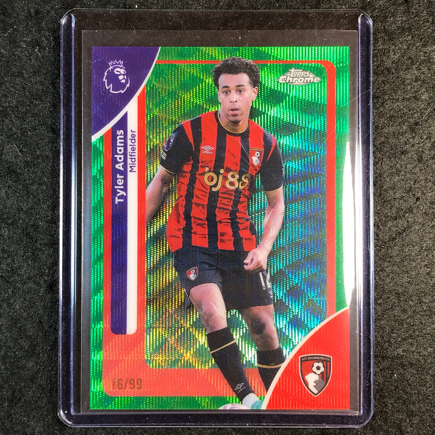 2026 Topps Chrome Premier League EPL TYLER ADAMS Green Wave 16/99 #2