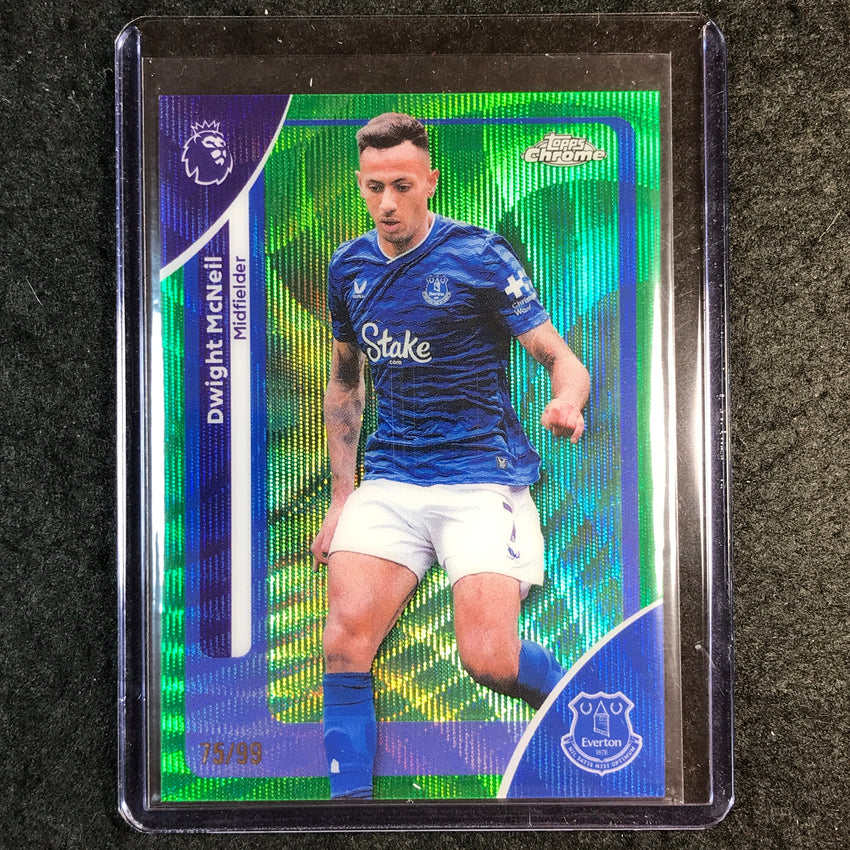 2026 Topps Chrome Premier League EPL DWIGHT MCNEIL Green Wave 75/99 #83