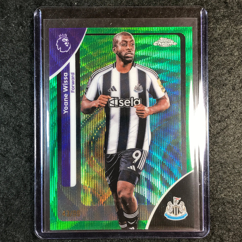 2026 Topps Chrome Premier League EPL YOANE WISSA Green Wave 43/99 #141