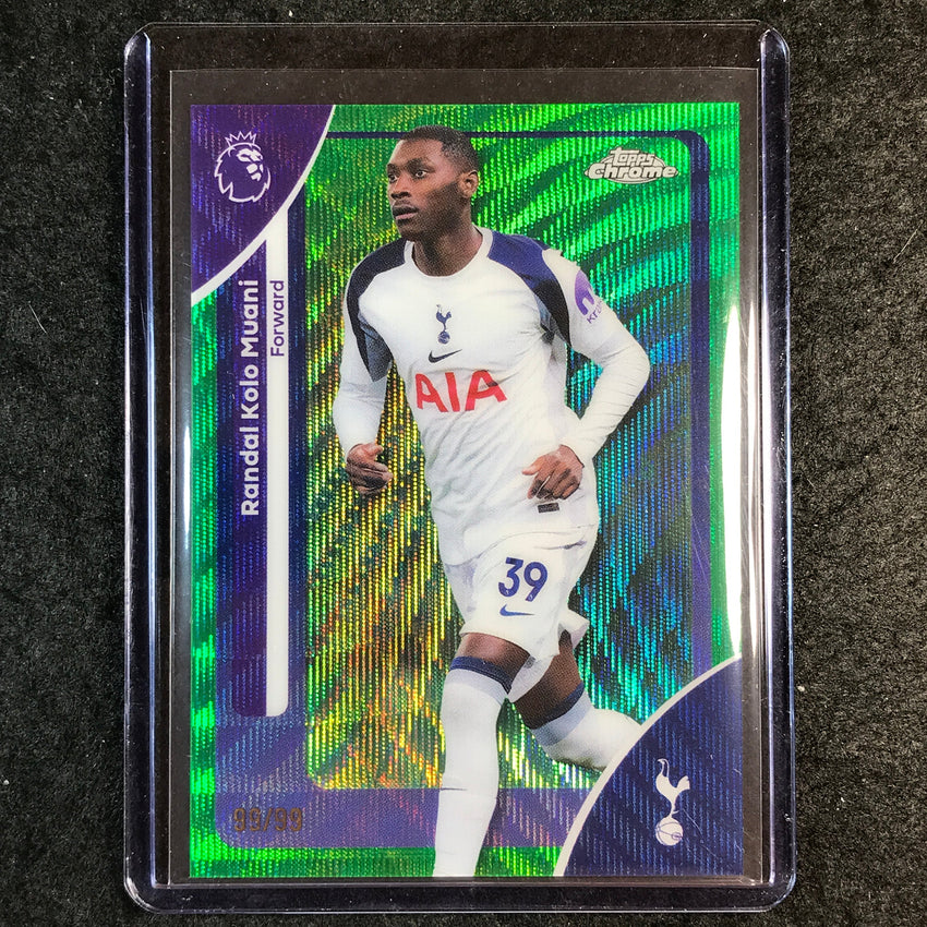 2026 Topps Chrome Premier League EPL RANDAL KOLO MUANI Green Wave 99/99 #172