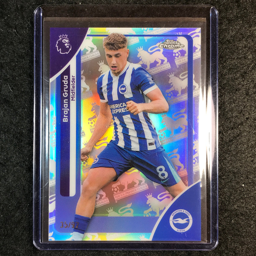 2026 Topps Chrome Premier League EPL BRAJAN GRUDA Retrofractor 35/92 #41