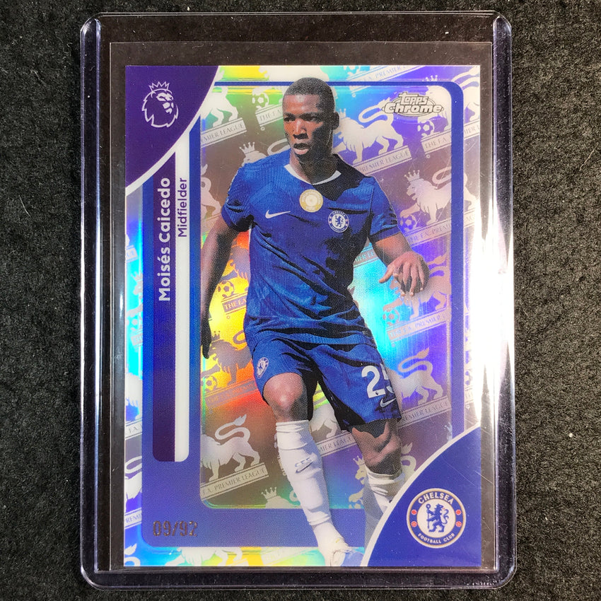 2026 Topps Chrome Premier League EPL MOISES CAICEDO Retrofractor 9/92 #67