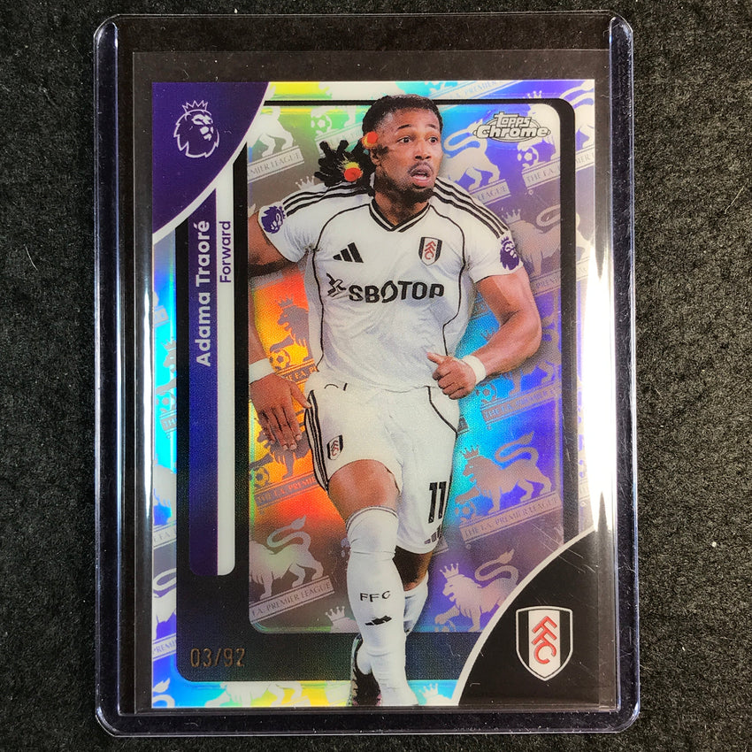 2026 Topps Chrome Premier League EPL ADAMA TRAORE Retrofractor 3/92 #96