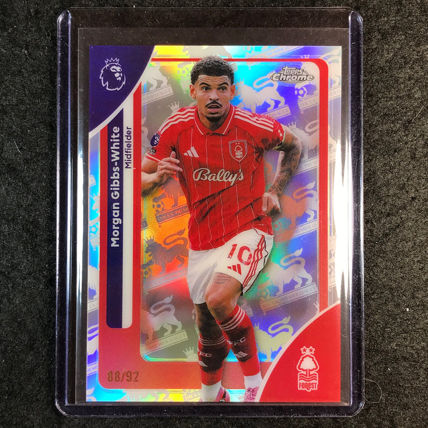 2026 Topps Chrome Premier League EPL MORGAN GIBBS-WHITE Retrofractor 88/92 #154