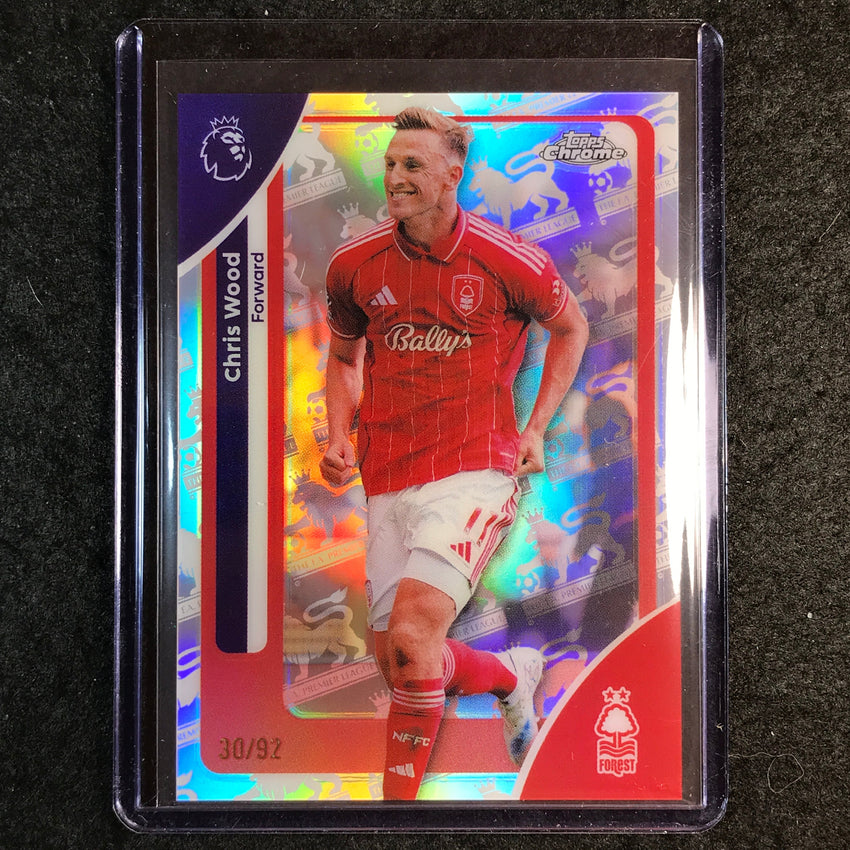 2026 Topps Chrome Premier League EPL CHRIS WOOD Retrofractor 30/92 #158