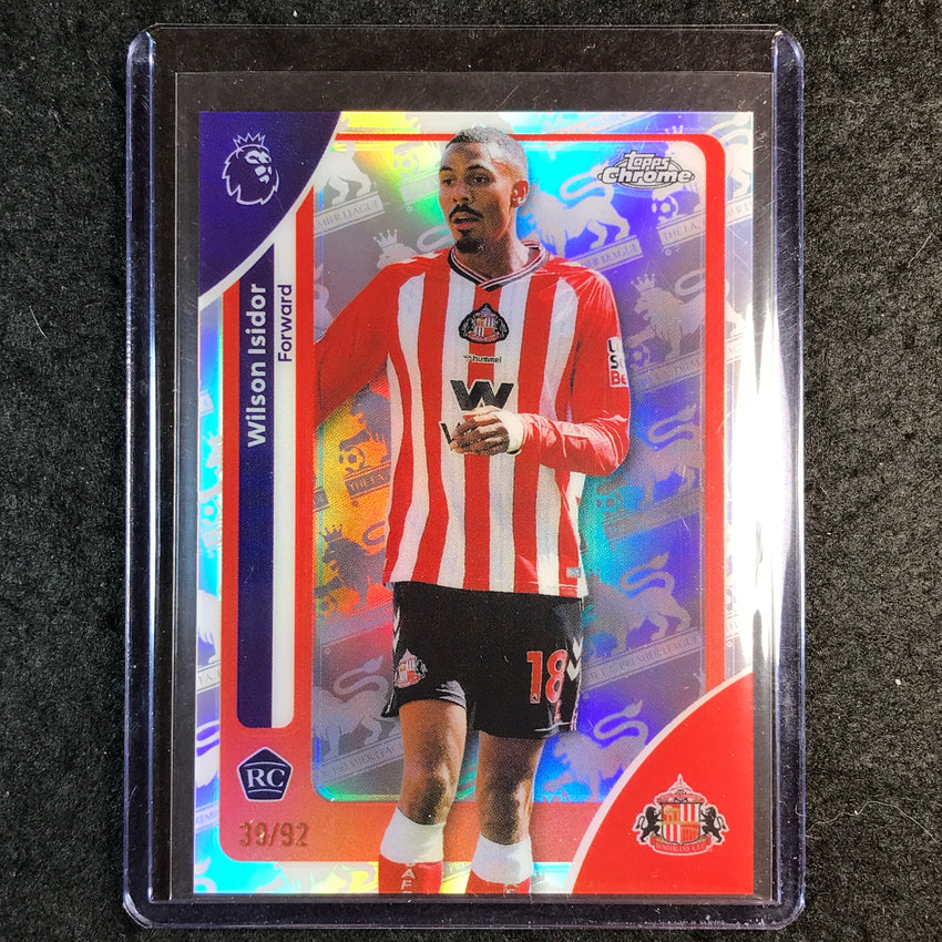 2026 Topps Chrome Premier League EPL WILSON ISIDOR Rookie Retrofractor 39/92